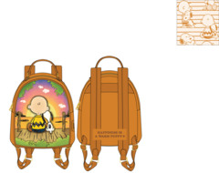 Charlie and Snoopy Sunset (Charlie Brown Loungefly) - Mini Backpack